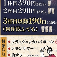 飲めば飲むほど安くなる『どん安』