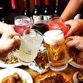 バルザルはドリンクメニューも豊富！飲み会の定番、生ビールやハイボールの他、イタリアンに合うワインやカクテルなどを多数取り揃えております♪
