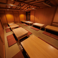最大80名様まで可能な宴会個室貸切。季節の大型宴会や、忘年会・歓送迎会・イベントの打ち上げなど多彩なシーンにご利用いただけます◎
