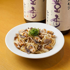 あさりのパスタ/ローストビーフ丼