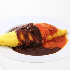 ２色ソースオムライス