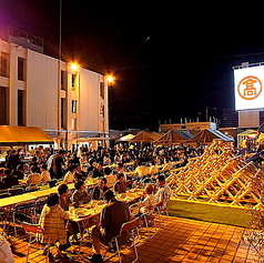 ROOF TOP BEER GARDEN 岡山高島屋屋上ビアガーデンの雰囲気1