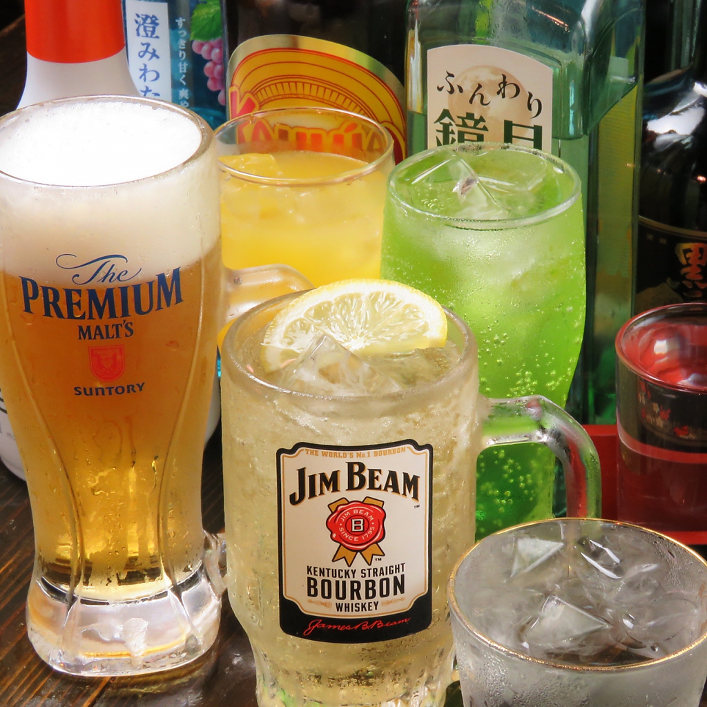 単品飲み放題もOK！！！2時間飲み放題1000円！！