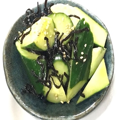 きゅうり塩昆布和え