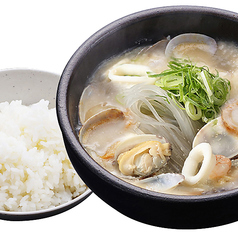 【辛くない】白海鮮スン豆腐　定食ごはん付き