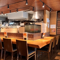 お一人様でもご利用しやすいカウンター席