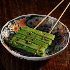 【野菜炭火焼き】太アスパラ炭火焼