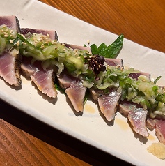 鰹のネギ塩たたき