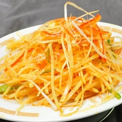 じゃがいも辛口炒め/ニラと豚肉炒め