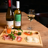 各種ワインに合う、本格イタリアンの逸品勢ぞろい