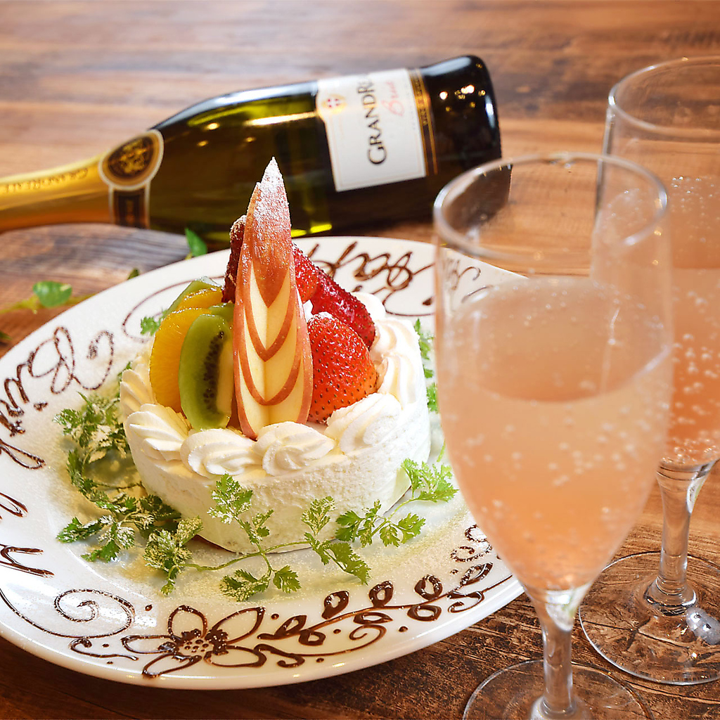 【和-nagomi-】お誕生日・記念日も当店でどうぞ！無料メッセージプレートをご用意致します