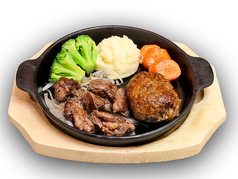 カットステーキ 100g&窯焼きハンバーグ 120g