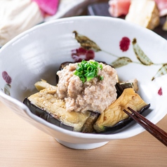 賀茂茄子鴨そぼろあんかけ