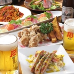 お酒とシェフ自慢の料理を堪能。大人数でも利用できる個室をご用意。素敵な宴会をお楽しみください♪