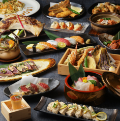 食べ飲み放題 ３時間 生産者直営海鮮居酒屋 Rikusui 寿司天ぷら食べ放題ビュッフェの特集写真