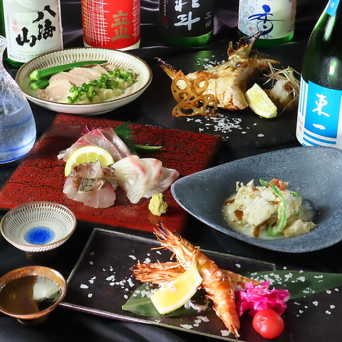 国産のこめ油を使用した天ぷらと九州を中心に取り揃えたこだわりの日本酒をご提供◎