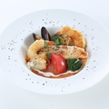 料理メニュー写真&nbsp;舌平目のブレゼ イセエビソースとトマトソース