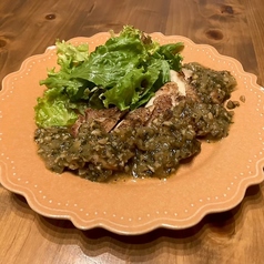 若鶏もも肉のハーブネギ塩チキン