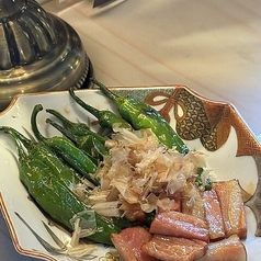 ししとうベーコン/納豆オム/真蛸の酢の物/ピクニック気分でホットドッグ 各