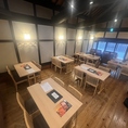 テーブル席は2名～26名までご利用いただけます。