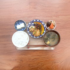 鶏と揚げ野菜のみぞれ煮定食