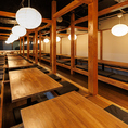◆ ご宴会に◎大人数でも安心！◆ テーブル＆ソファ席。人数に応じて最適なレイアウトを考えます。お気軽にご相談ください♪