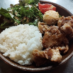 油淋鶏セット(みそ汁付)