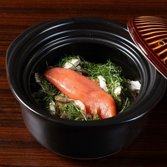 明太子と紫蘇の土鍋ご飯