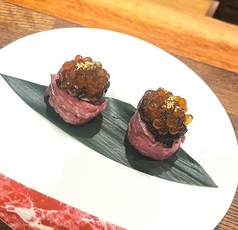 土佐あか牛といくらのニクラ～四万十海苔の佃煮と～ Tosa Wagyu Beef and salmon roe  seaweed Tsukudani