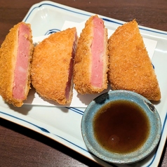 厚切りハムカツ
