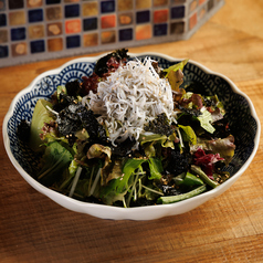 しらすと韓国海苔のチョレギサラダ