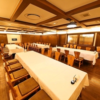 あらゆる人数に対応できる個室あり！24名前後～50名！