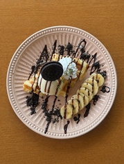 チョコバナナのクロッフル