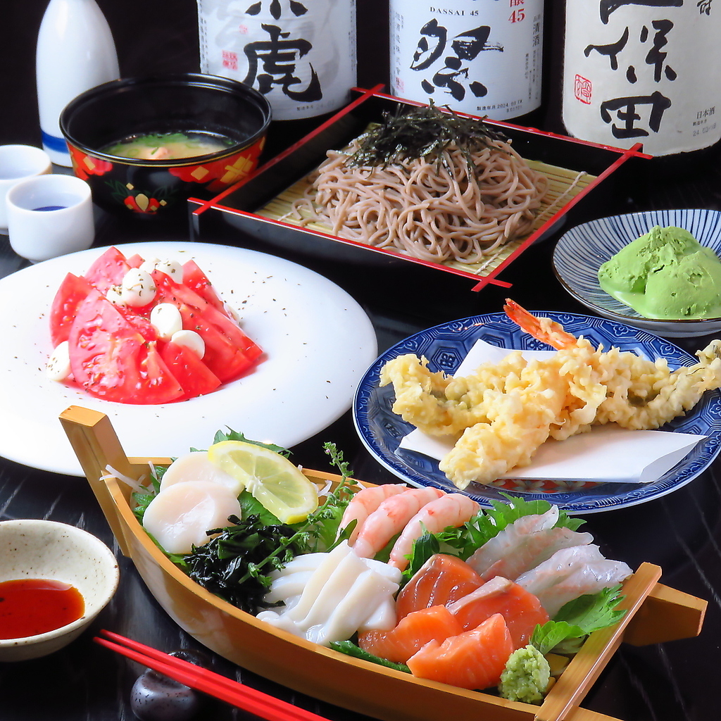 鮮度にこだわった新鮮な『刺身』や『魚介天ぷら』などお魚の美味しさを堪能できるお料理多数◎