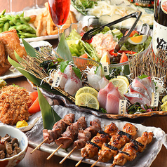 串焼きと野菜巻きと九州料理の個室居酒屋 串ばってん 立川店のコース写真