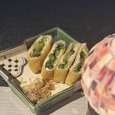 野沢菜とチーズ