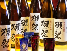 厳選地酒が飲み放題！！＋500円で獺祭も込み！