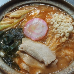 豚キムチうどん(みそ味)