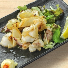 イカとセロリのバターポン酢