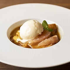 グレープフルーツのクレープシュゼット