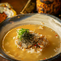 【〆は鯛だし茶漬けで決まり】