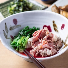 豚肉と京水菜の梅しゃぶ