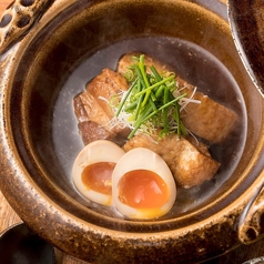 黒豚角煮と半熟玉子