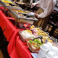 貸切パーティーはこだわりのビュッフェで楽しむ！