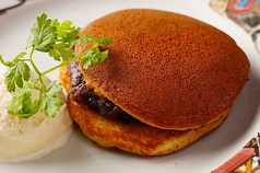 自家製どら焼き　バニラアイス添え