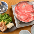 料理メニュー写真 霜降りリブロースの牛鍋