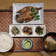 あじ一夜干し定食
