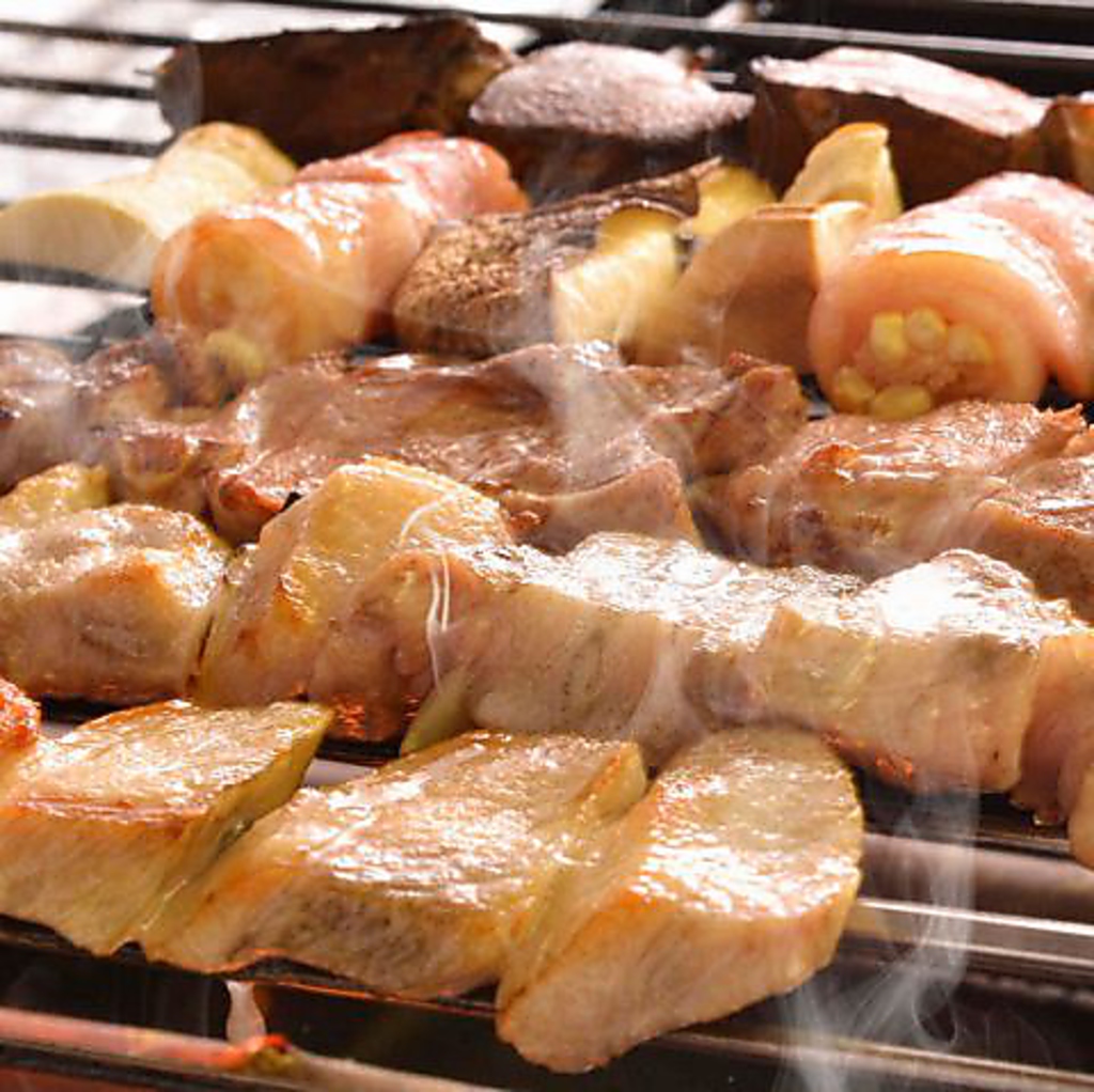 【厳選素材】とことん豚《大串焼き》好き美食家も納得の最高級銘柄と謳われる豚肉に舌鼓を…♪