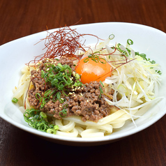 牛タン肉味噌まぜうどん