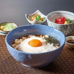 とろろきしめんとまぐろミニ丼セット